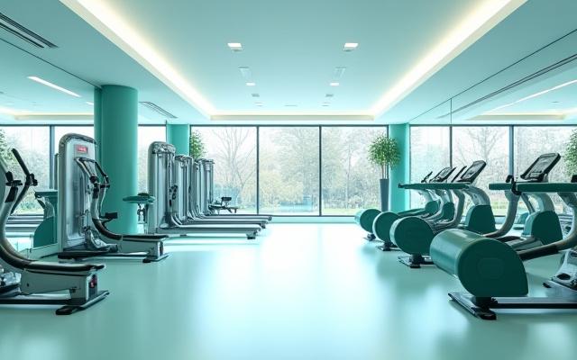 Clean, modern gym interior with equipment